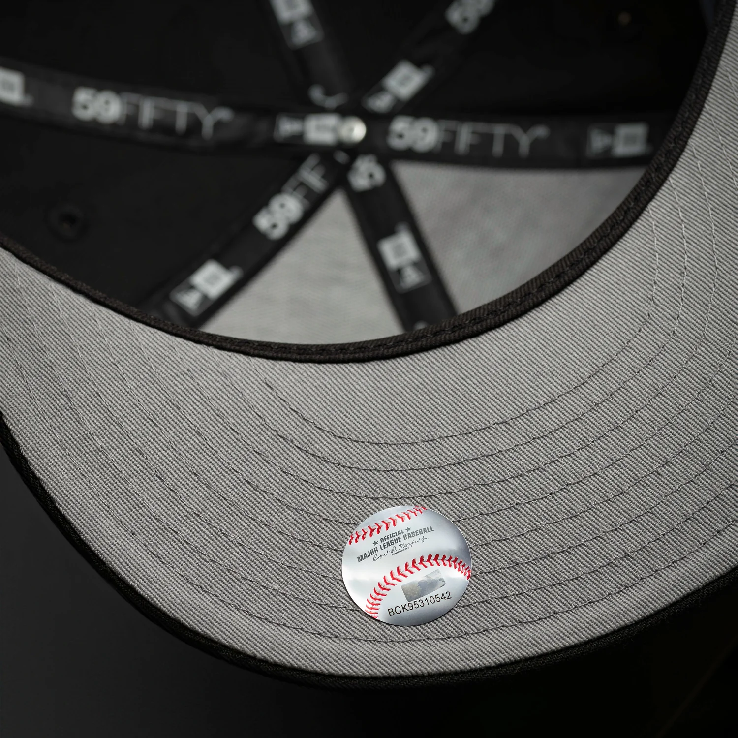 NEW YORK YANKEES MLB BLACK GRAY UV / NEW ERA 59FIFTY FITTED CAP