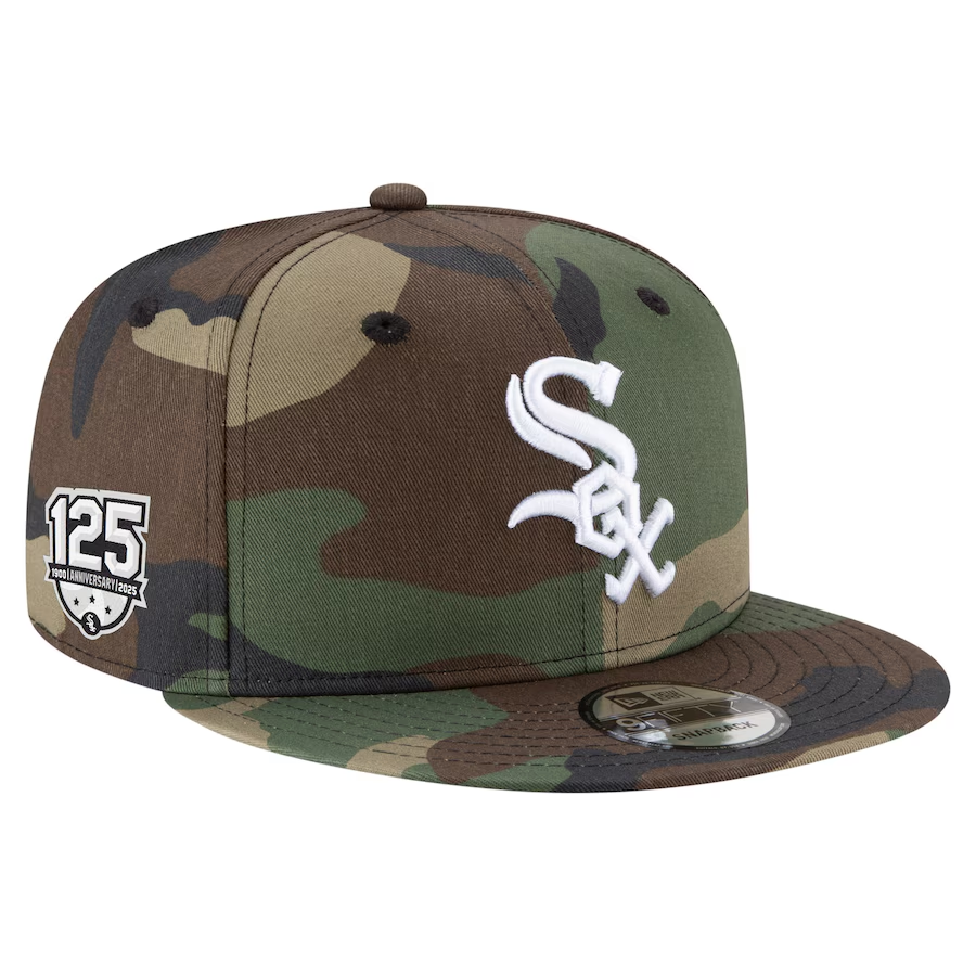 NEW ERA CHICAGO WHITE SOX NEW ERA CAMO EMBROIDERED CASUAL BASEBALL CAP