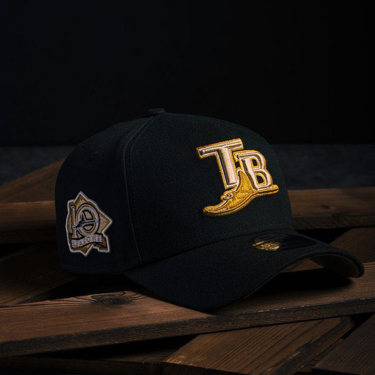 NEW ERA TAMPA BAY RAYS TROPICANA NEW ERA A- FRAME 940 SNAPBACK-TAN CUSTOM COVER GORRA NEW ERA