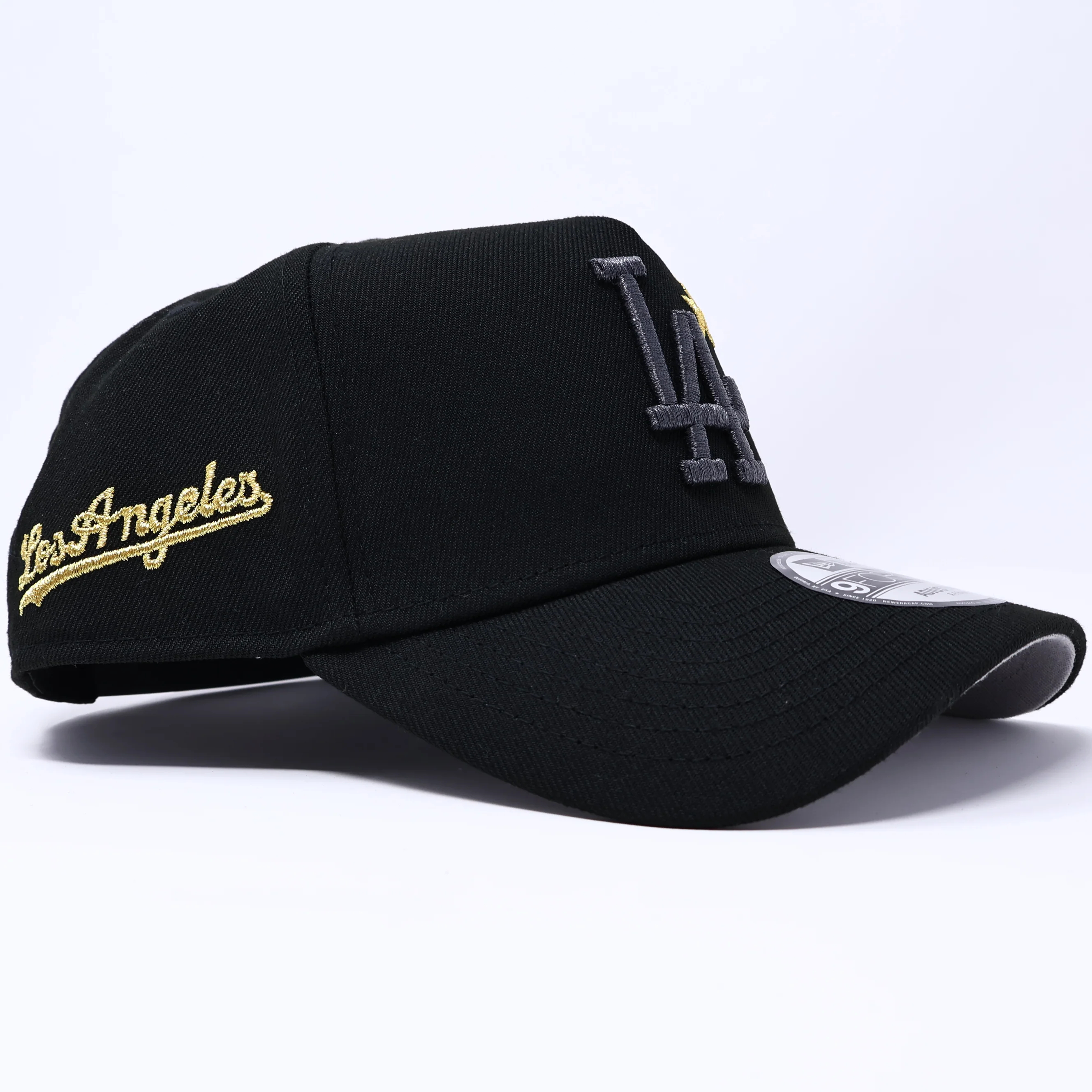 NEW ERA NWT BLACK LOS ANGELES DODGERS STARS SIMPLE 9FORTY NEW ERA ADJUSTABLE SNAPBACK HAT