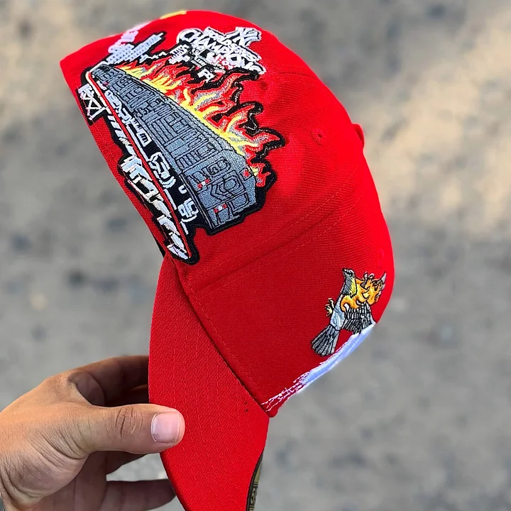 NEW ERA GORRA JON STAN YANKEES ROJA 59FIFTY CERRADA EMBROIDERED CASUAL BASEBALL CAP