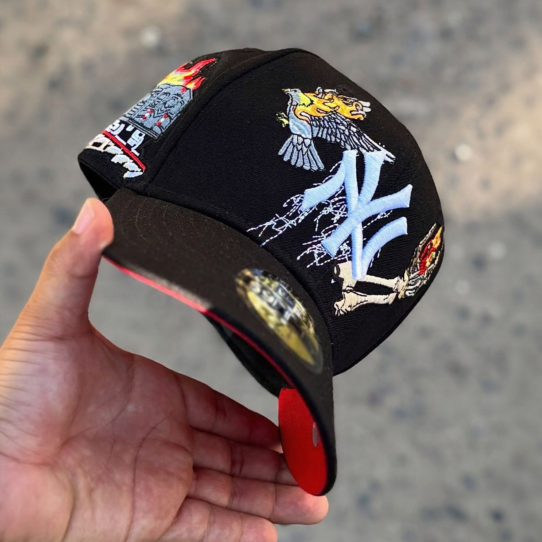 NEW ERA GORRA JON STAN YANKEES ROJA BLACK EMBROIDERED CASUAL BASEBALL CAP