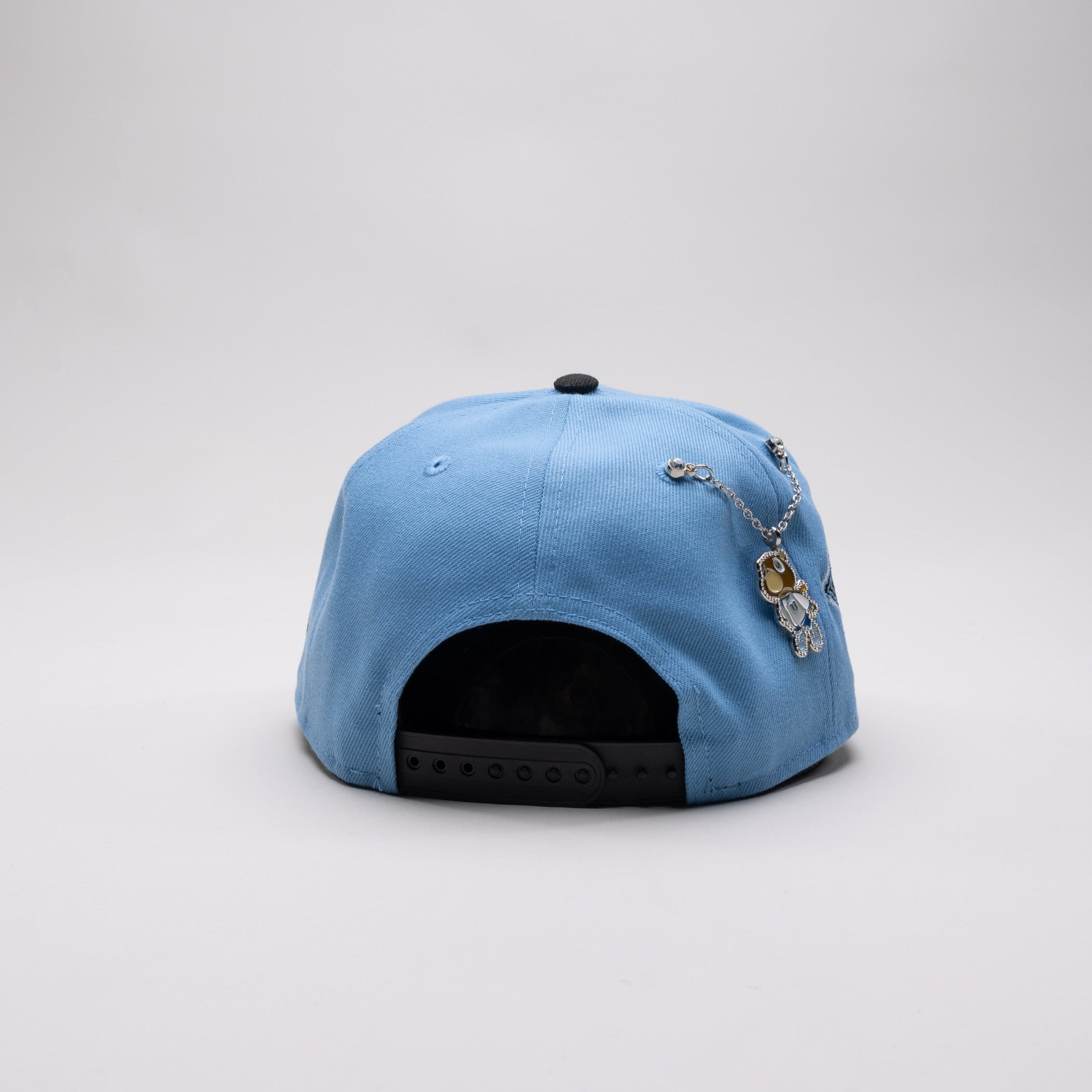 NEW ERA EXCLUSIVE 9FIFTY A-FRAME SKY BLUE/ BLACK ATLANTA BRAVES SNAPBACK W/ 1871  SIDE PATCH