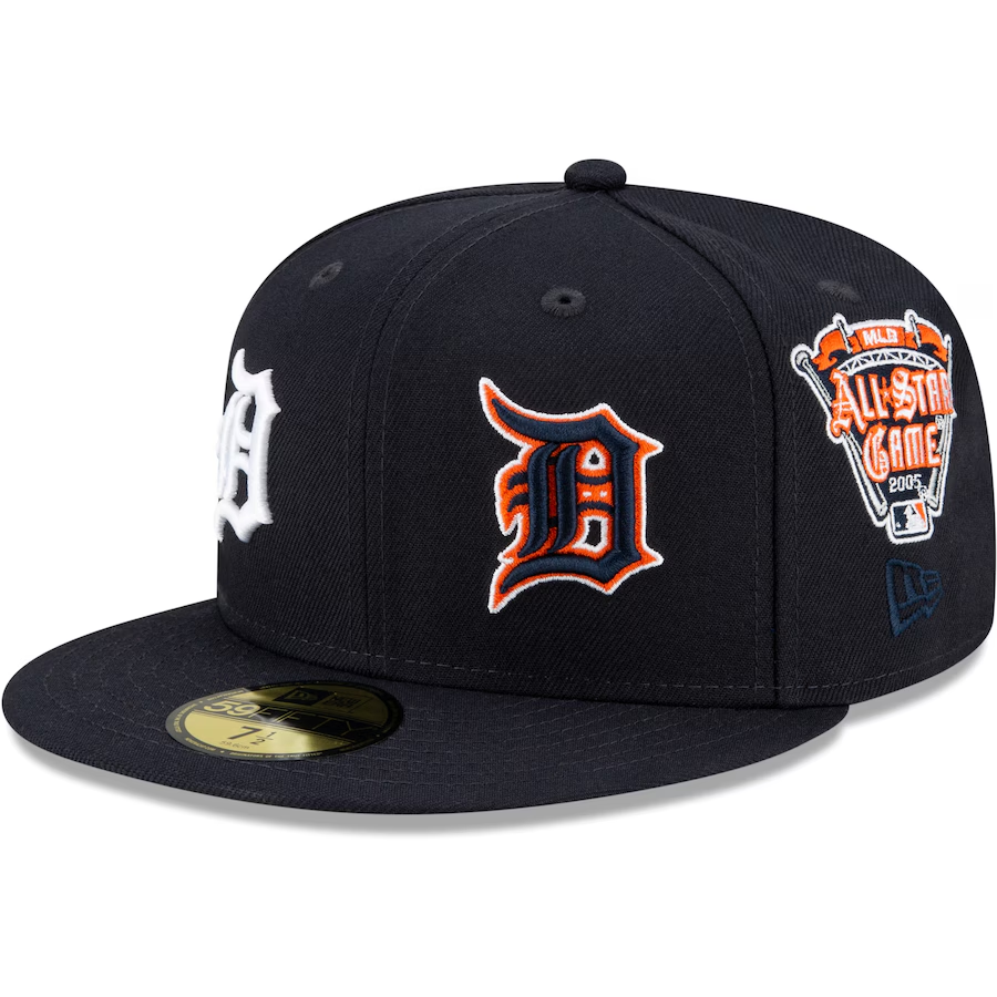 NEW ERA DETROIT TIGERS NAVY PATCH PRIDE EMBROIDERED CASUAL BASEBALL CAP