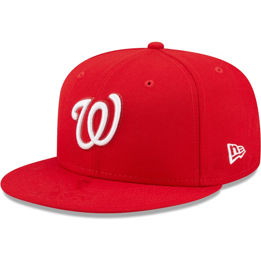 NEW ERA WASHINGTON NATIONALS FANATICS 2019 WORLD SERIES PATCH SNAPBACK HAT - RED