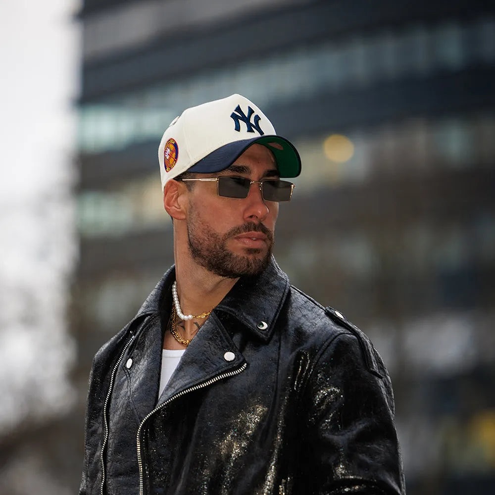 NEW ERA NEW YORK YANKEES 50TH ANNIVERSARY CHROME TWO TONE EDITION 9FORTY A FRAME SNAPBACK HAT CAP MLB