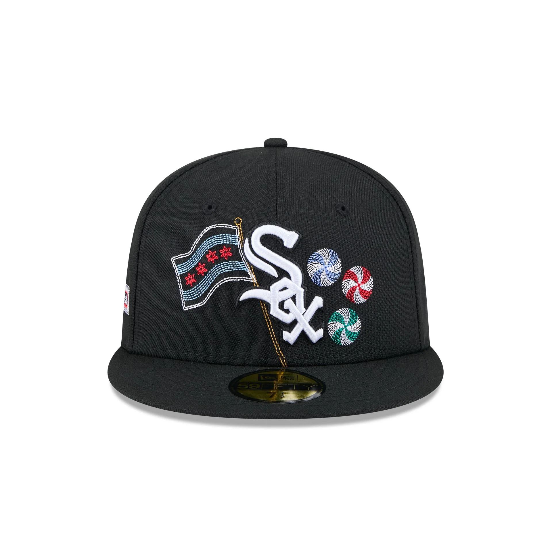NEW ERA CHICAGO WHITE SOX STATE STITCH 59FIFTY FITTED EMBROIDERED CASUAL BASEBALL CAP