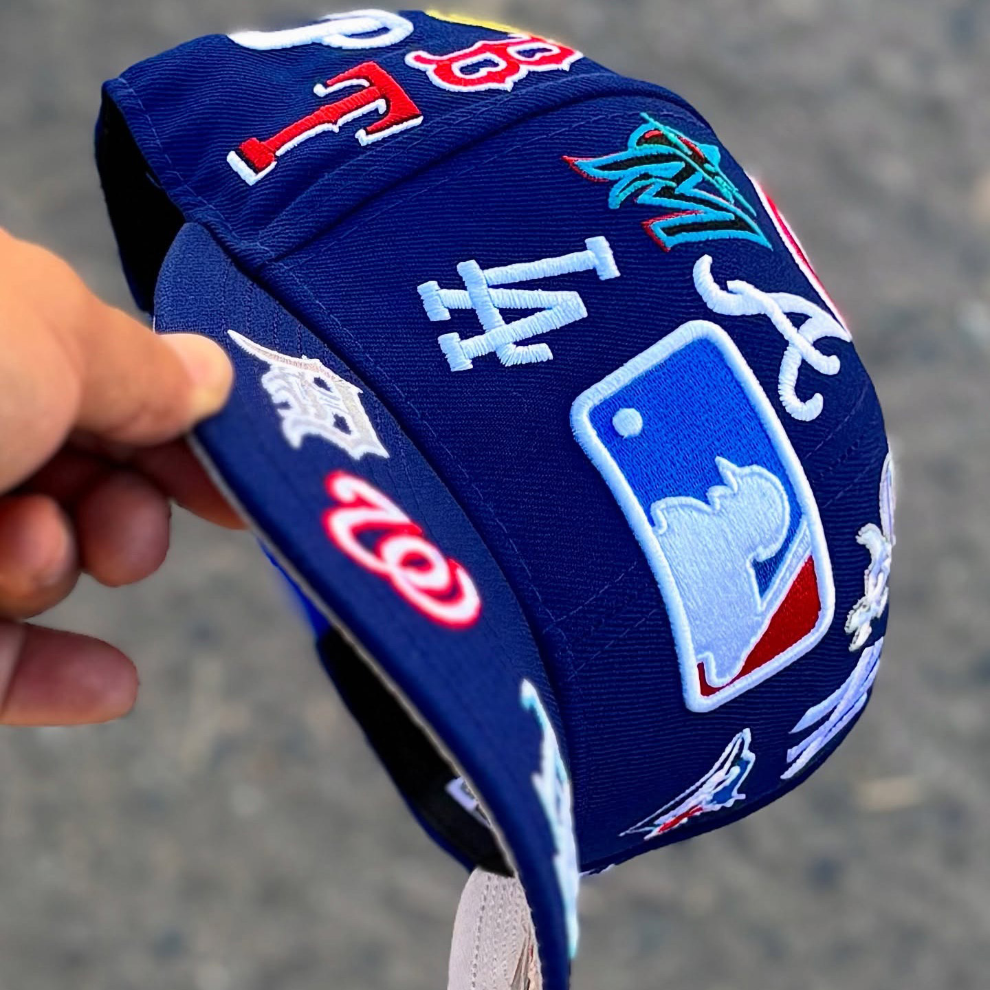 NEW ERA MULTI TEAMS PATCH LOGOS EMBROIDERED CASUAL BASEBALL CAP