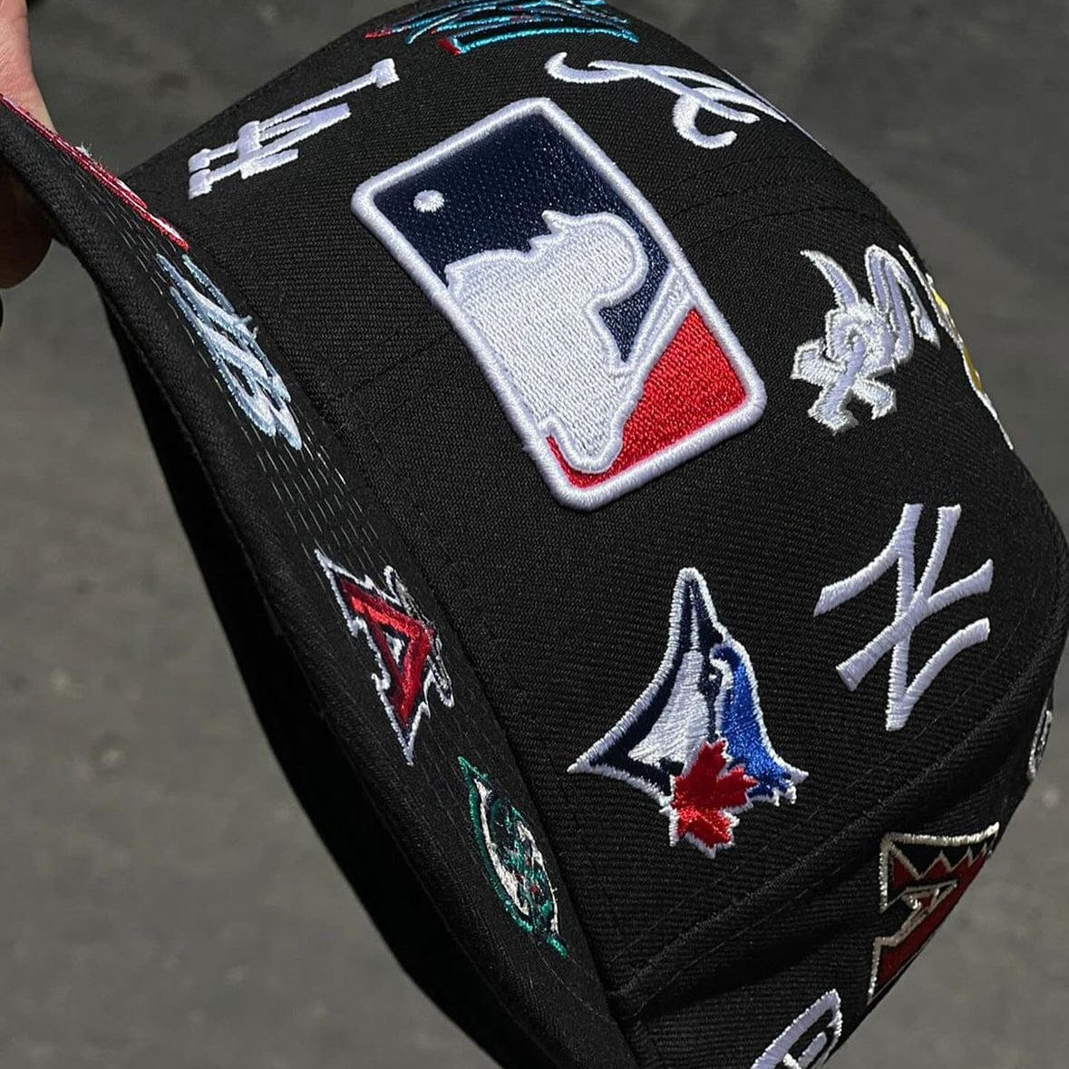 NEW ERA MLB 59FIFTY ALL OVER PATCH, BLACK