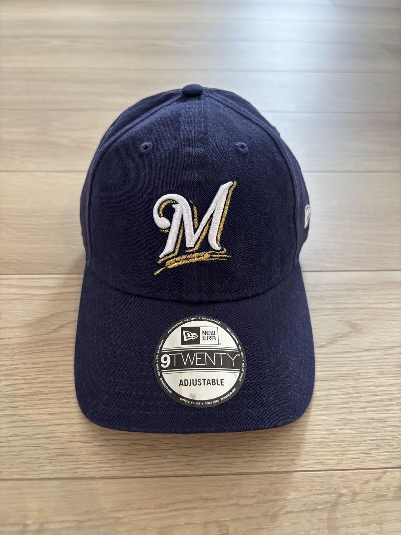 NEW ERA 9FORTY MEN'S MILWAUKEE BREWERS NAVY ADJUSTABLE GAME CAP