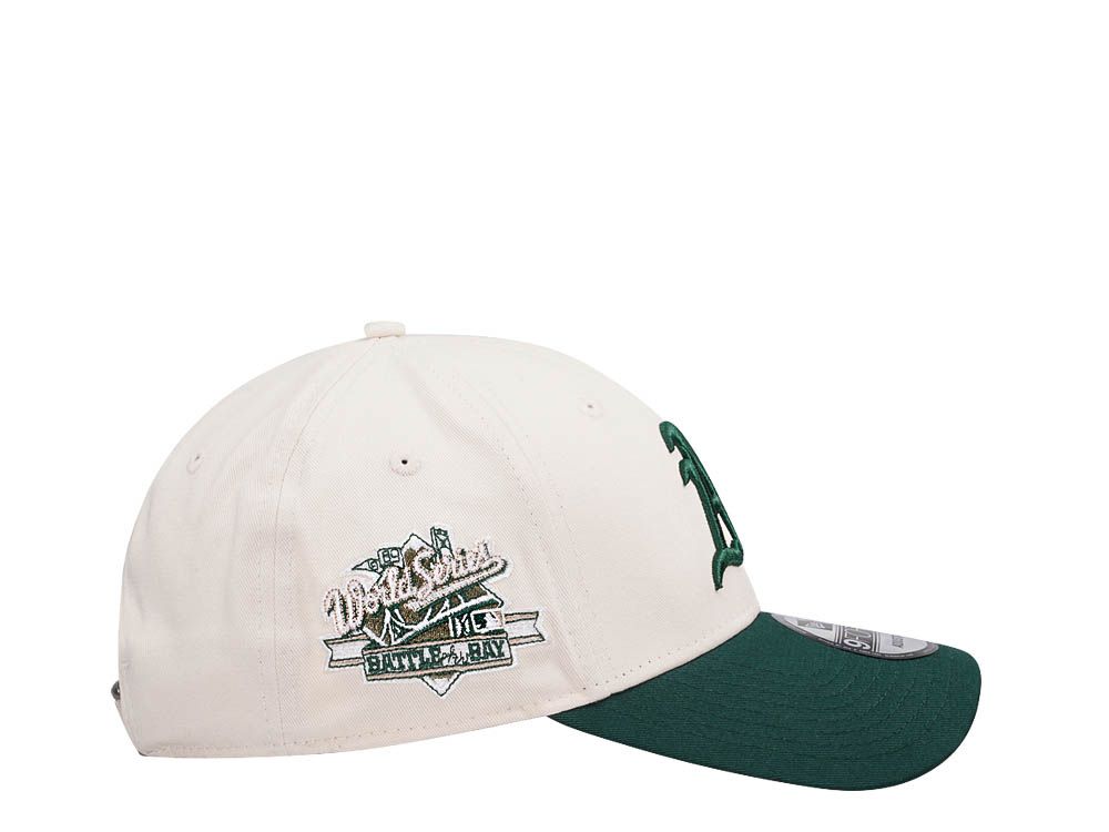 NEW ERA OAKLAND ATHLETICS WORLD SERIES 1989 TWO TONE EDITION 9FORTY STRAPBACK HAT