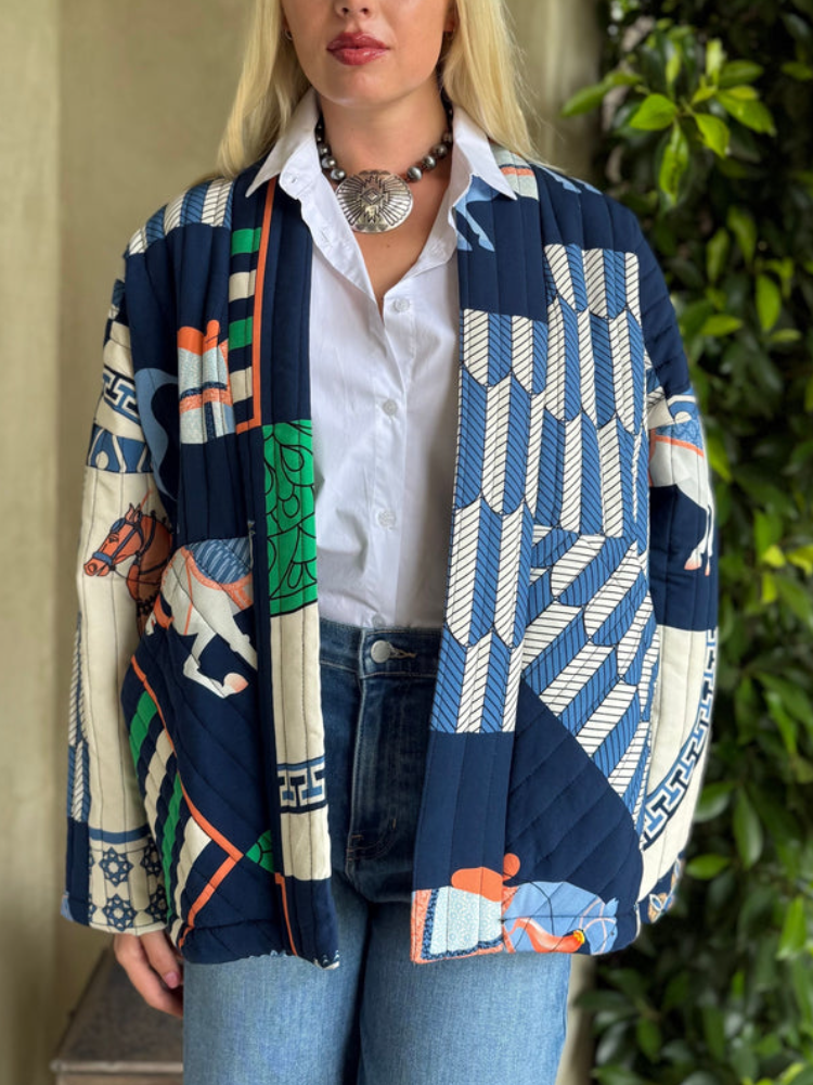 Womens Printed Casual Jacket