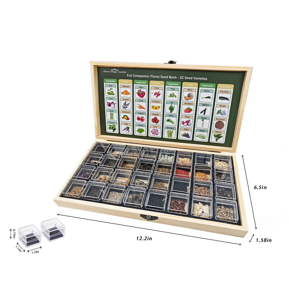 16 and 32 Varieties of Garden Seed Options in Variety Packs - Non - GMO Heirloom Seeds for Planting