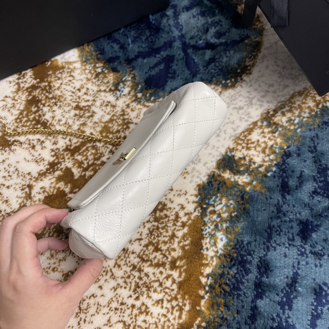 YSL Monogram Mini Nolita 672738 (White)