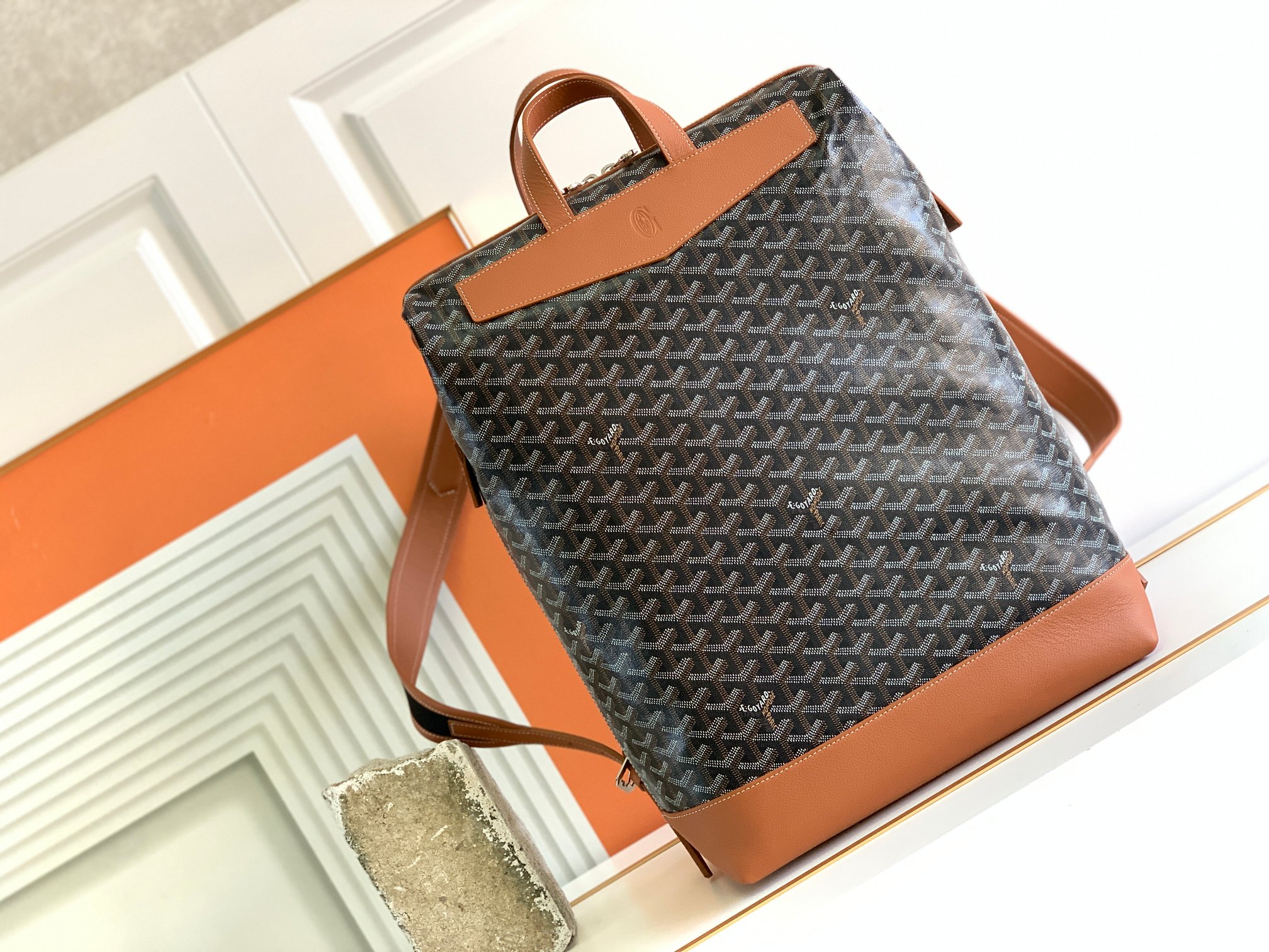 Balo Goyard Cisalpin  8129 Màu Nâu
