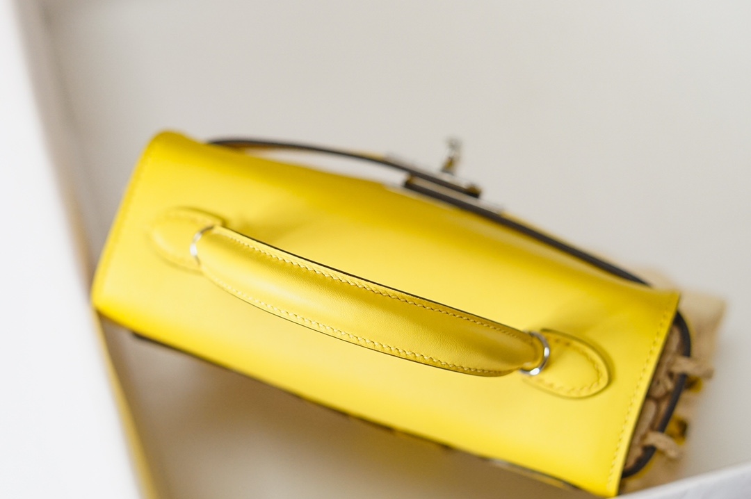 Túi xách hermes Kelly Picnc màu vàng