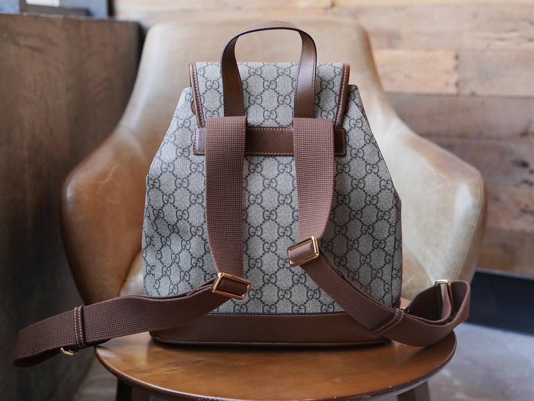 Sac à dos avec détail GG 674147 (Brow)
