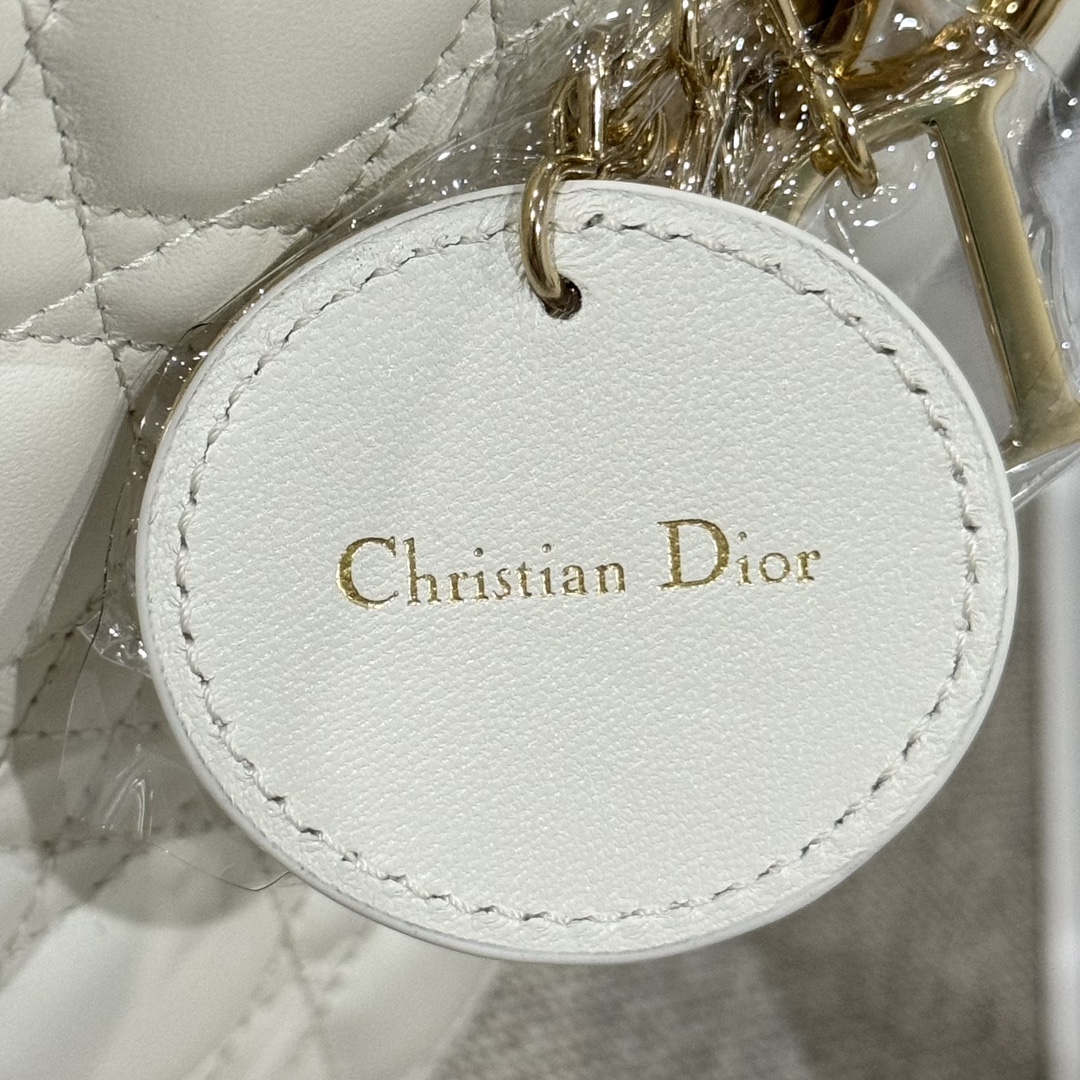Túi Xách tay Lady Dior Nữ Màu Trắng