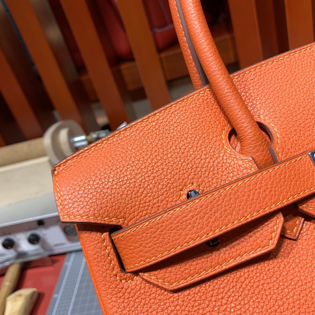 Túi xách hermes birkin  màu cam
