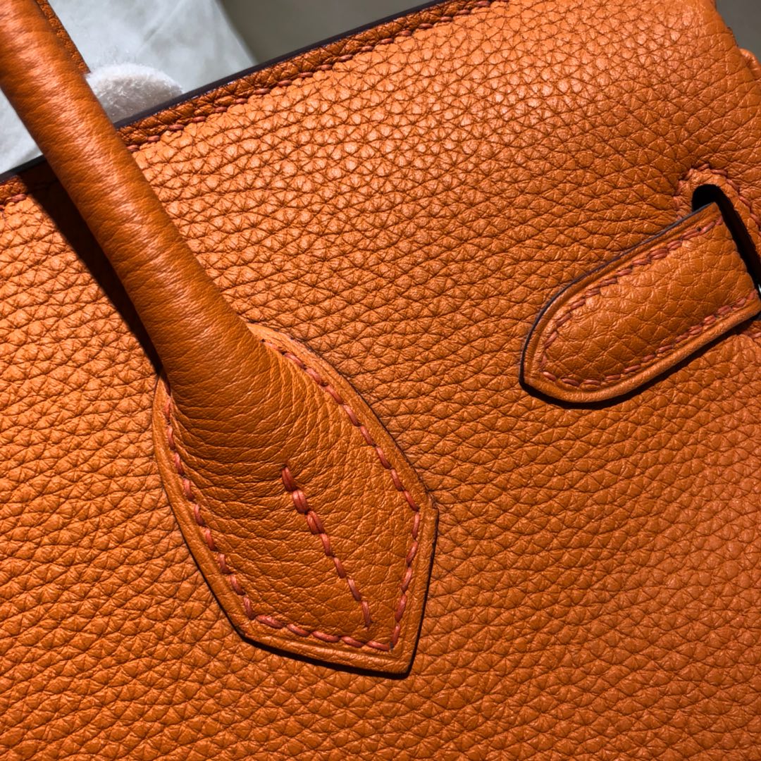 Túi xách hermes birkin  màu cam