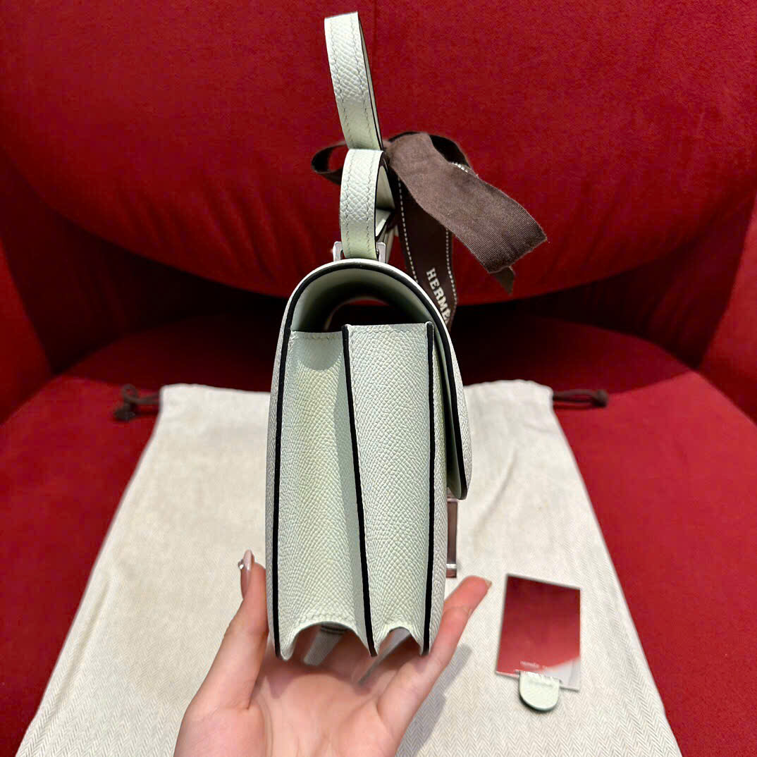 Túi xách Hermes Constance màu xanh