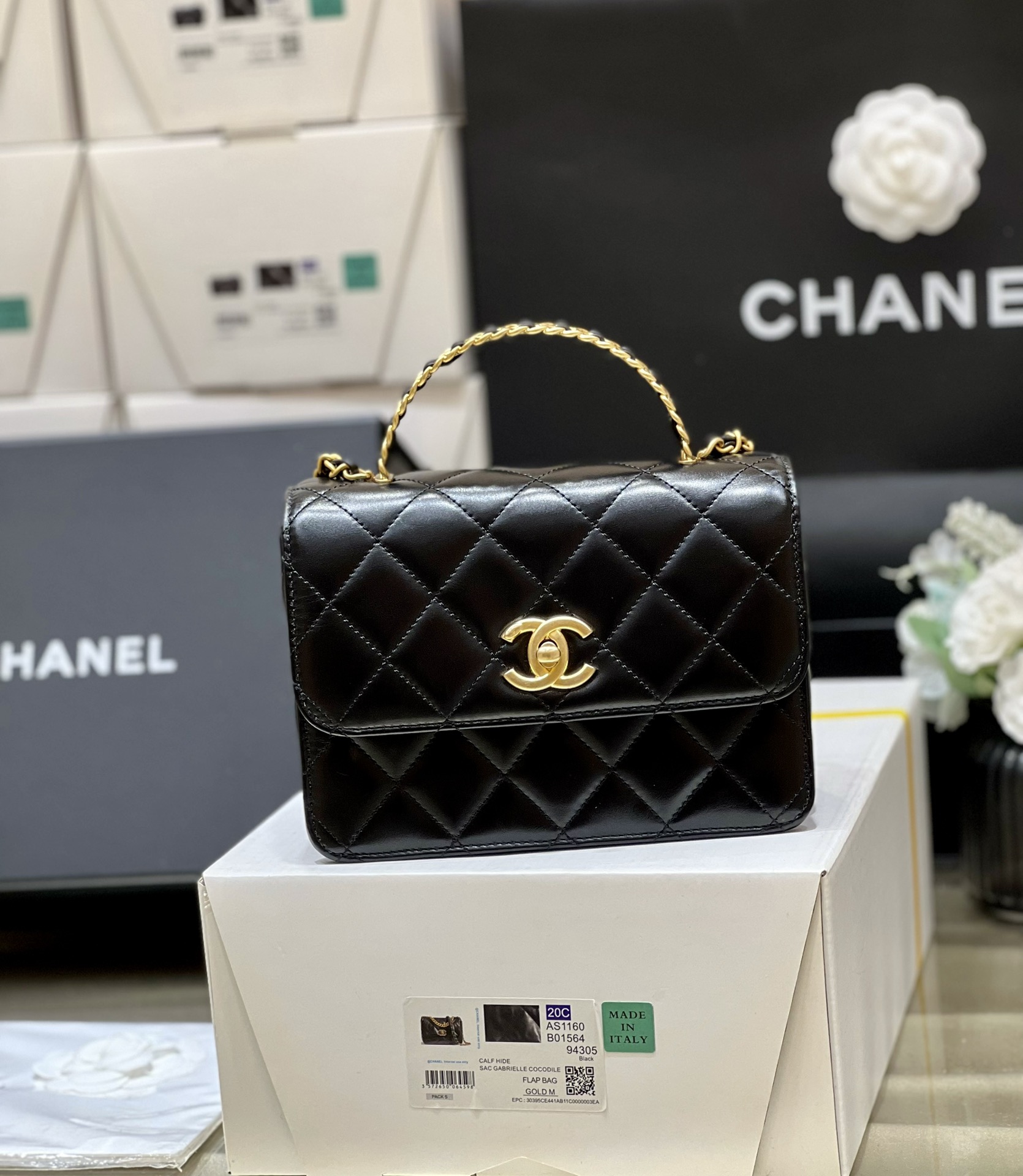 T&uacute;i X&aacute;ch Chanel Small Flap bag AS3886 M&agrave;u Đen
