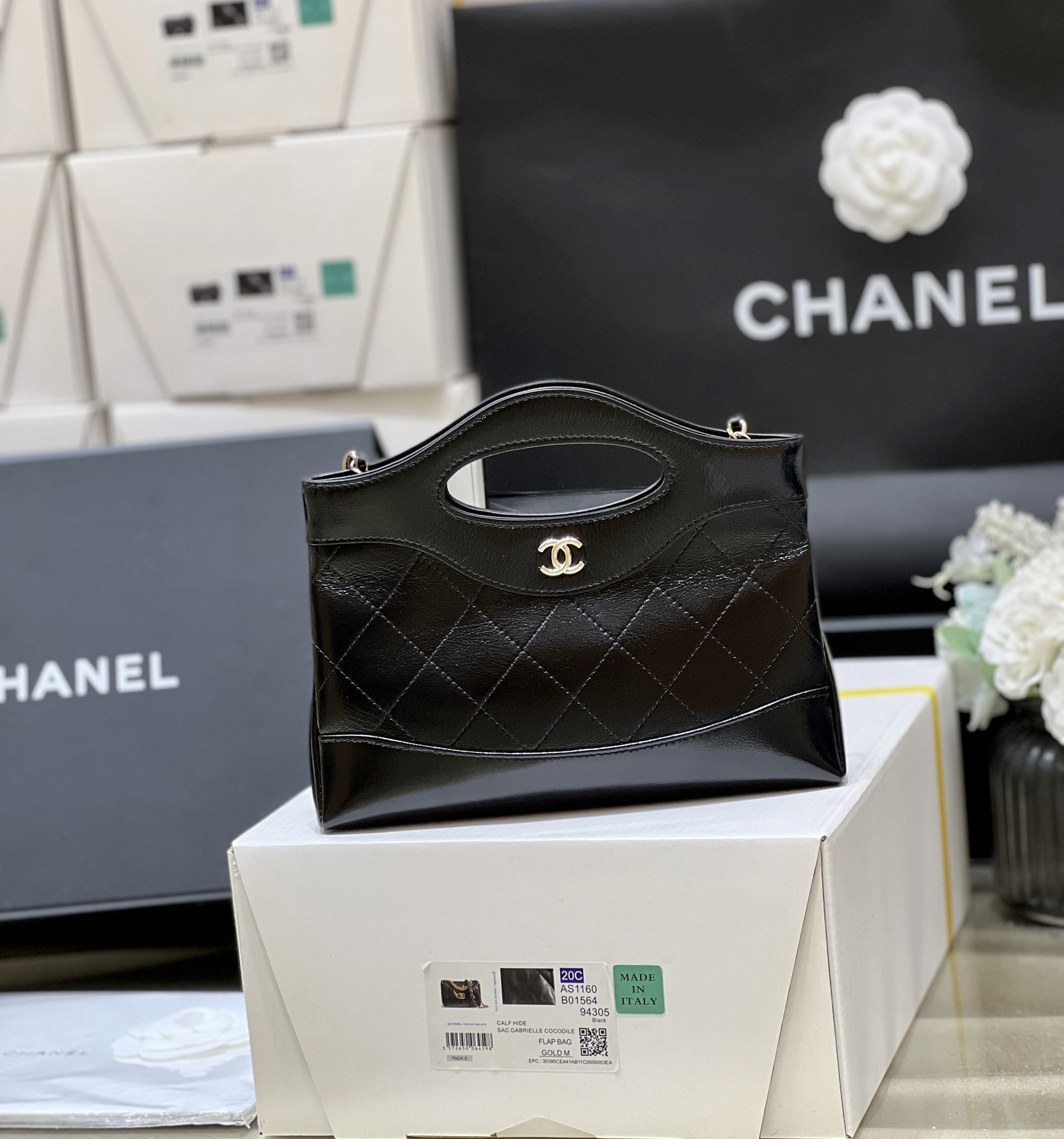 T&uacute;i X&aacute;ch Chanel Bag Nano AS3656 M&agrave;u Đen 
