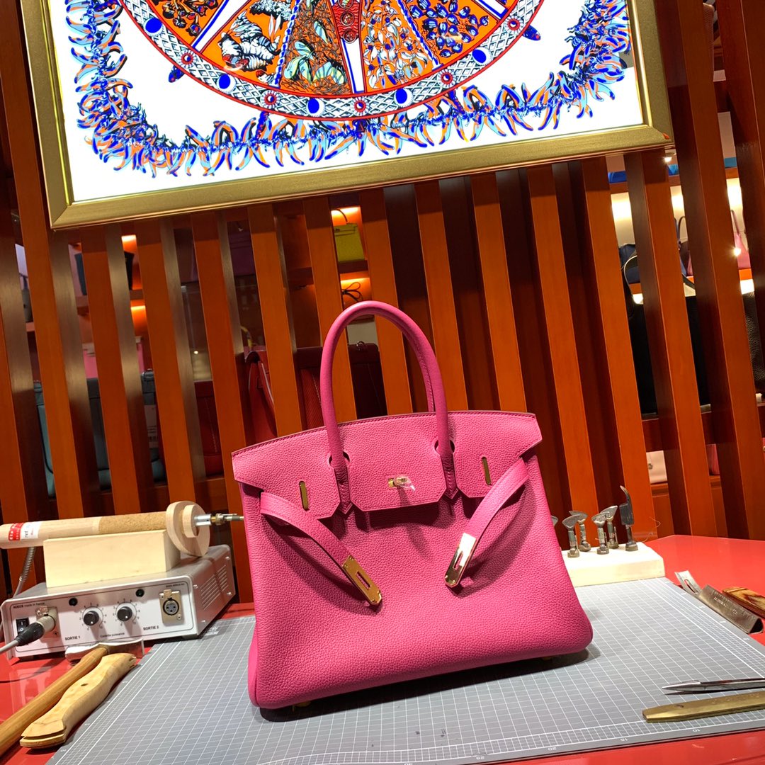 Túi xách hermes birkin  màu hồng
