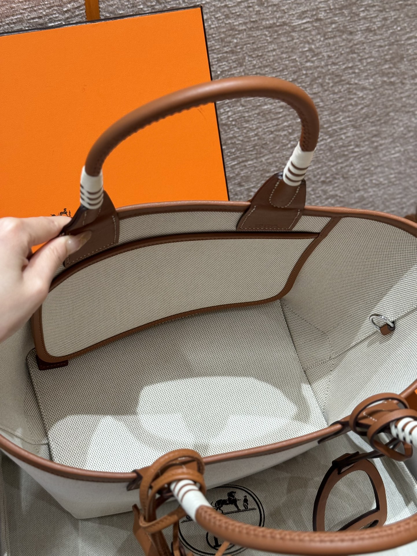 Túi xách hermes Steeple  màu trắng