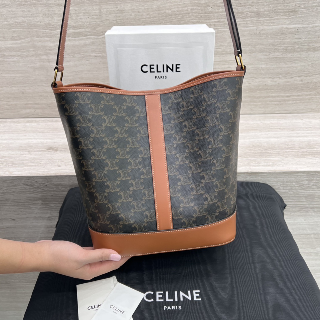 T&uacute;i X&aacute;ch Nữ Cuir Triomphe 191132 Logo Ceine