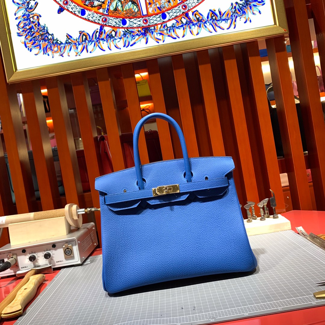 Túi xách hermes birkin  màu xanh