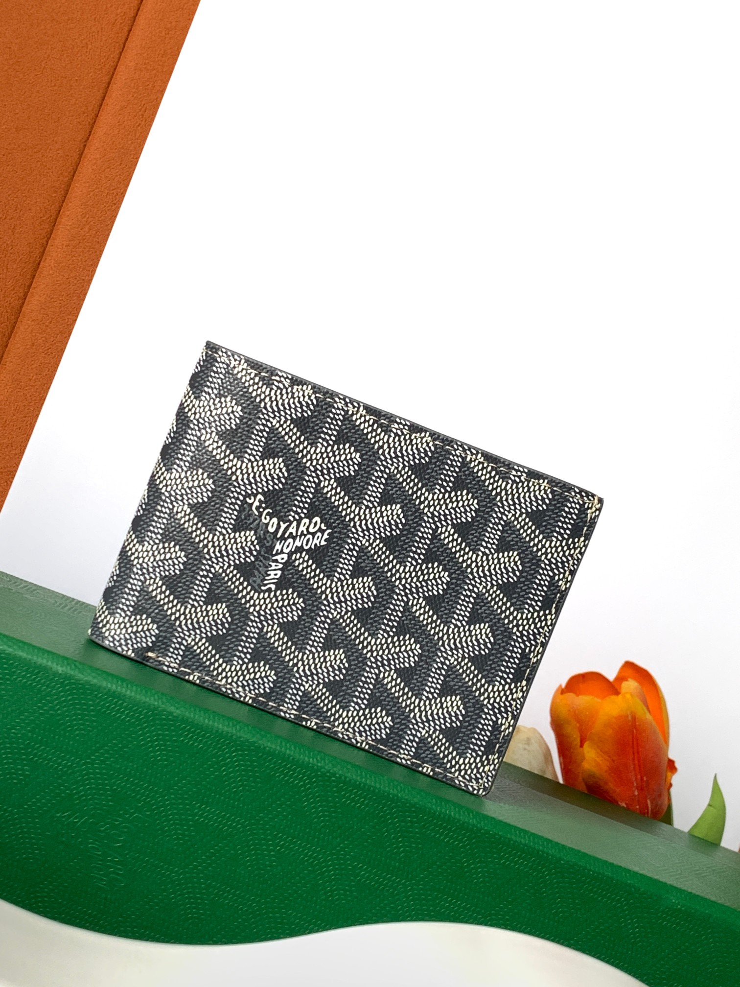 Ví Goyard Victorine 8507 Màu Xám