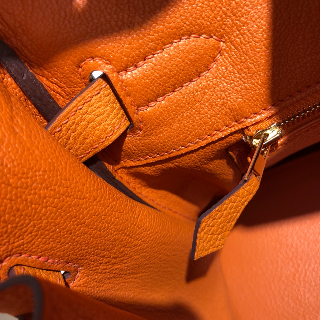 Túi xách hermes birkin  màu cam
