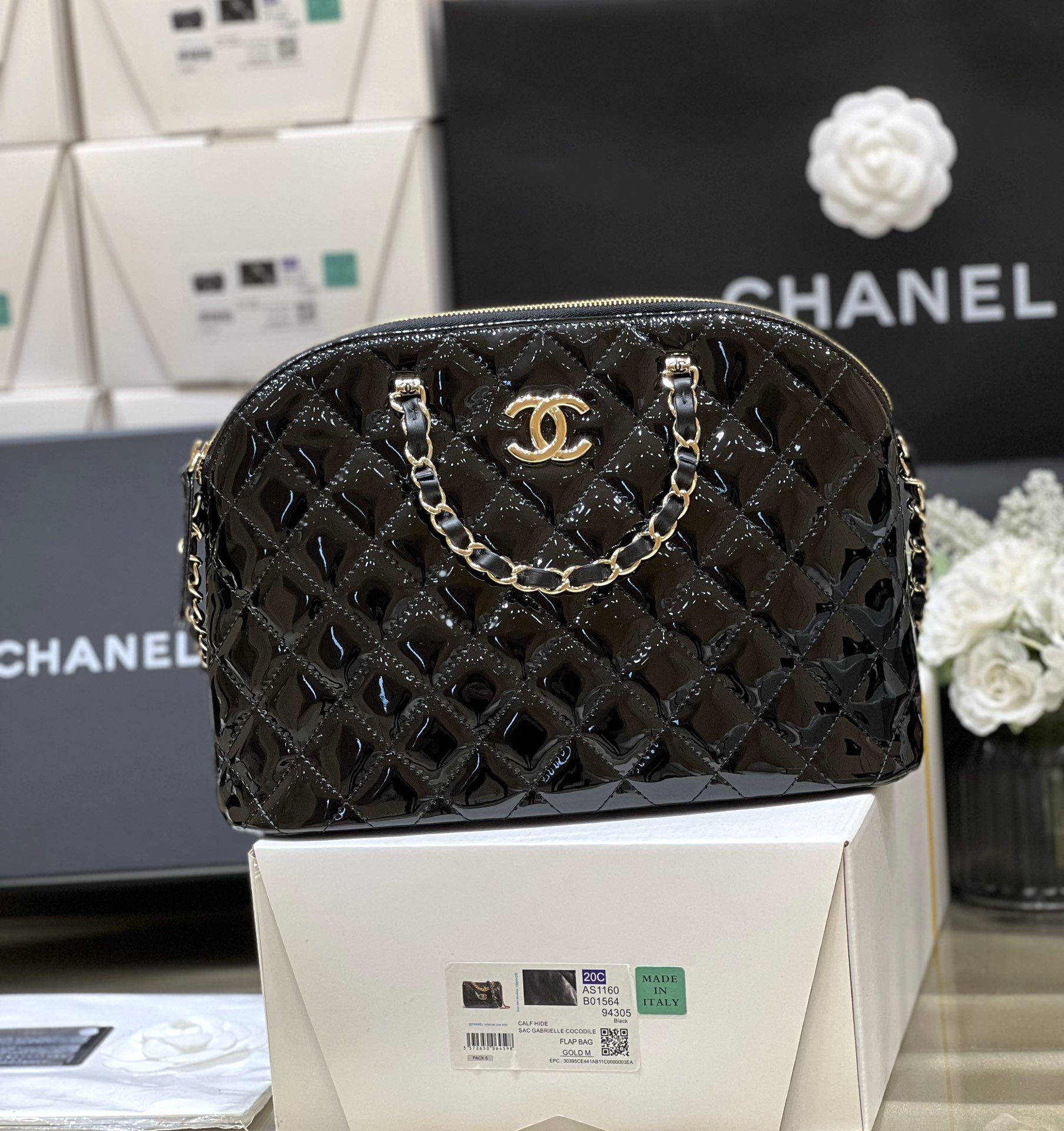 T&uacute;i X&aacute;ch Chanel AS3969 M&agrave;u Đen Da B&oacute;ng