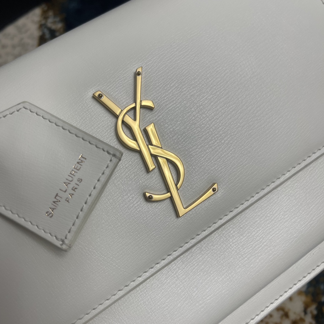 T&uacute;i X&aacute;ch YSL SUNSET 442906 M&agrave;u Trắng