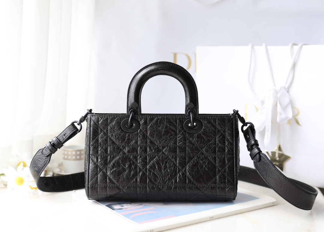 Túi Xách Nữ Dior Lady D-Sire Màu Đen
