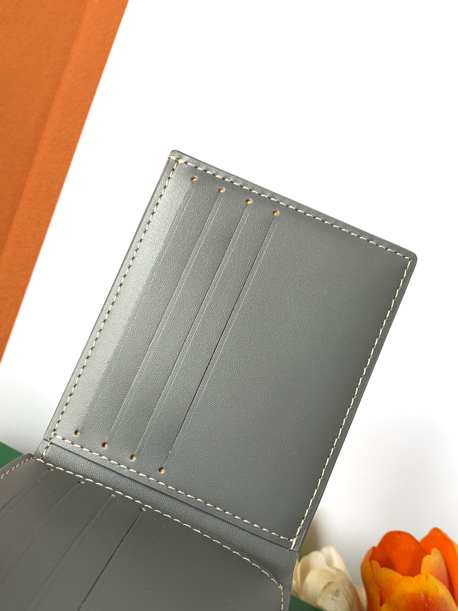 Ví Goyard Victorine 8507 Màu Xám