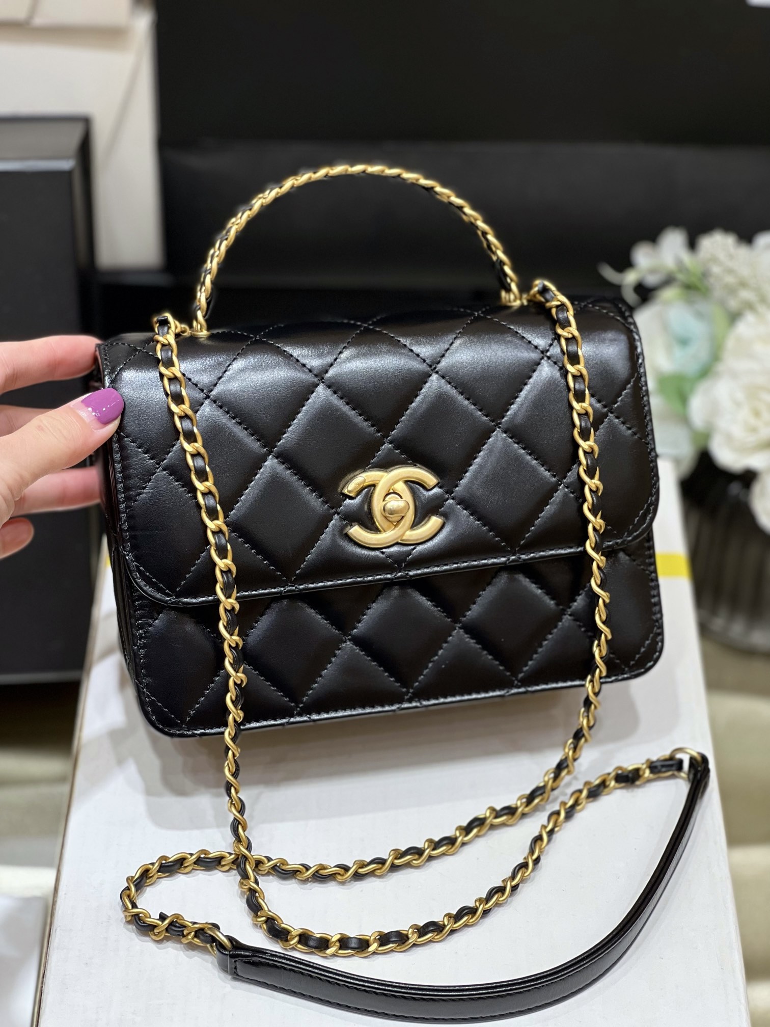 T&uacute;i X&aacute;ch Chanel Small Flap bag AS3886 M&agrave;u Đen
