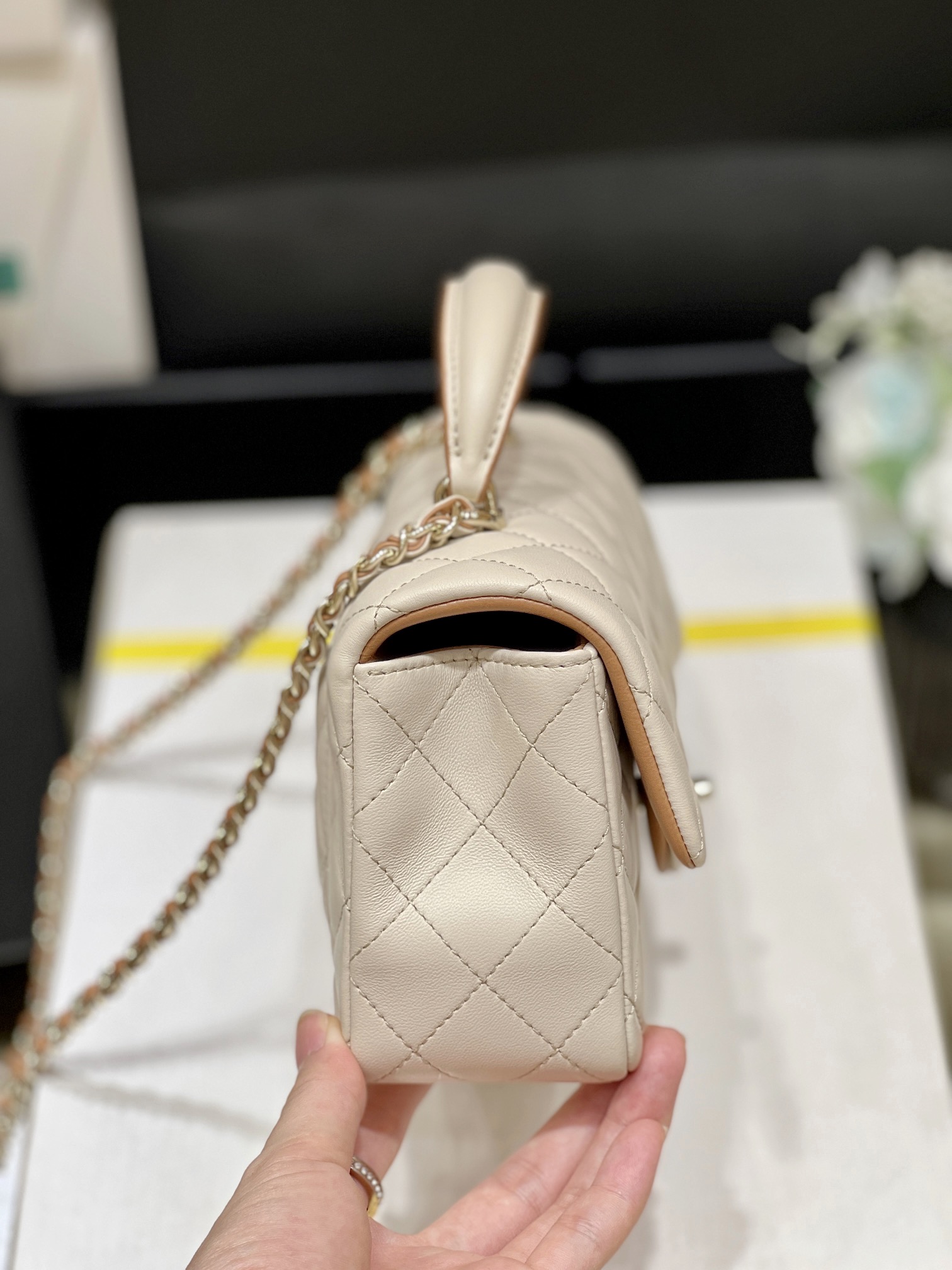 Chanel CF Mini Handle AS2431 (Beige)