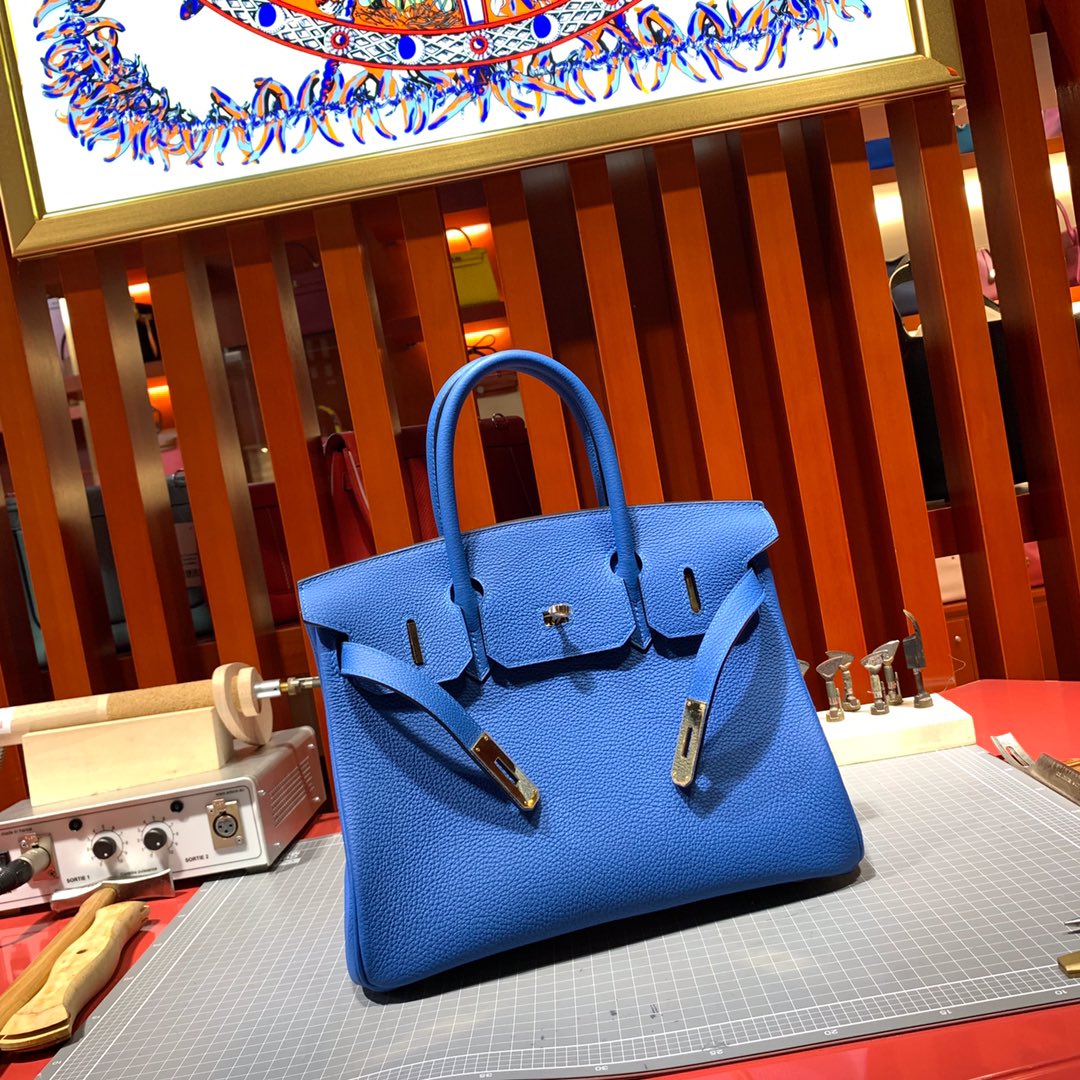 Túi xách hermes birkin  màu xanh
