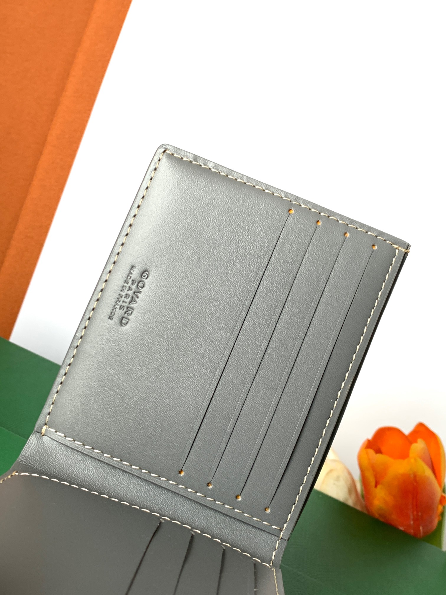 Ví Goyard Victorine 8507 Màu Xám