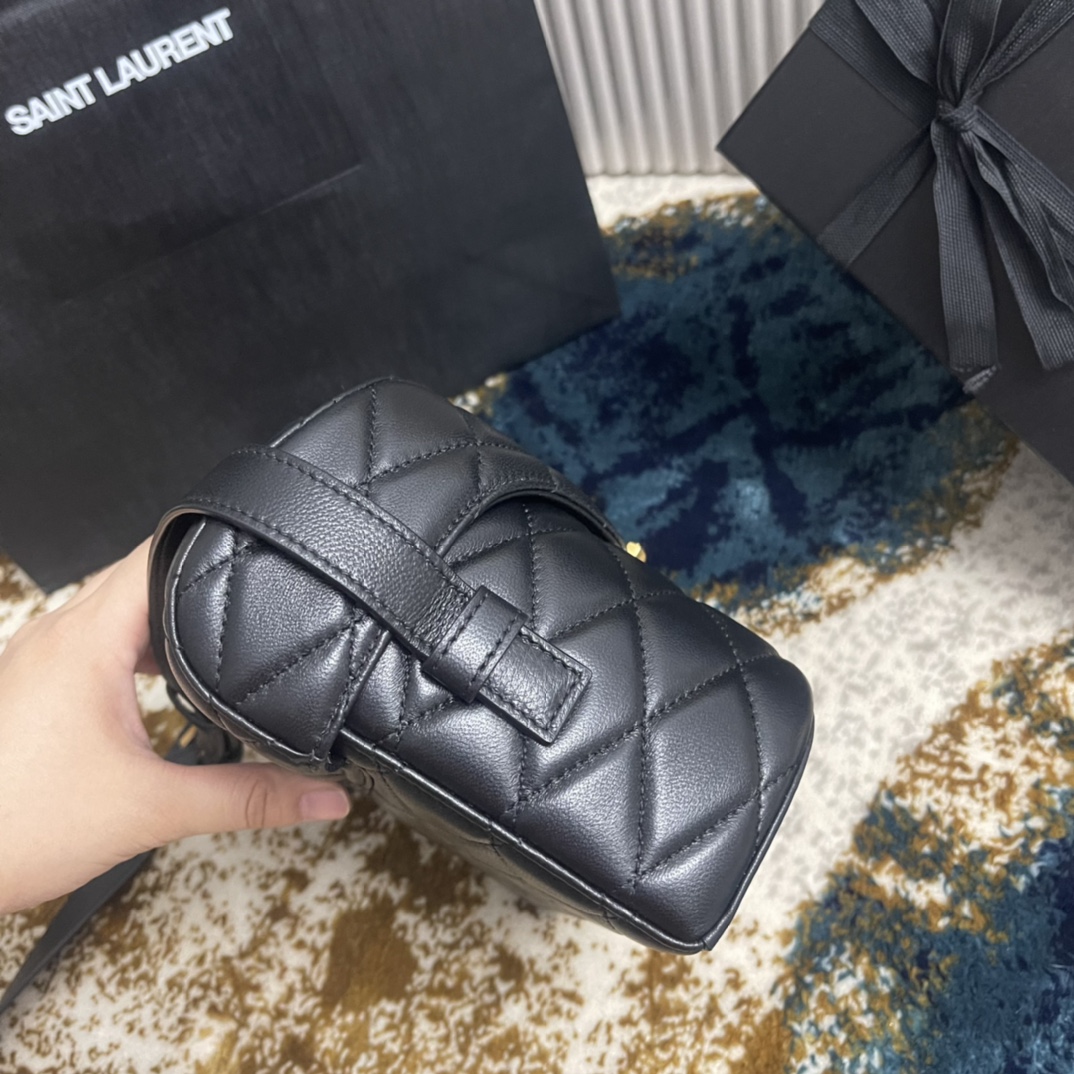 Túi xách YSL June Box màu đen 710080