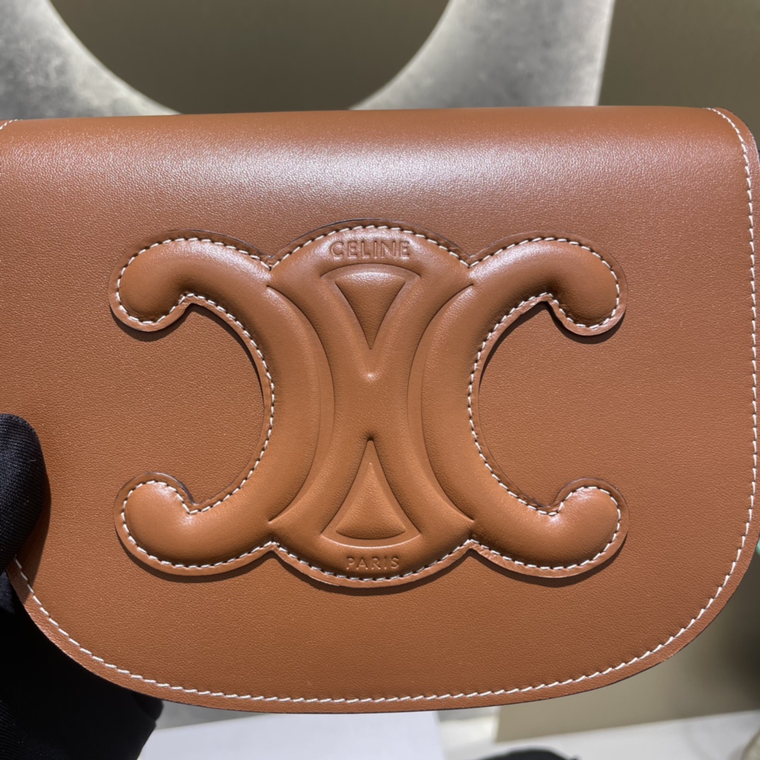 Túi Xách Nữ Folco Cuir Triomphe 198263 Màu Nâu