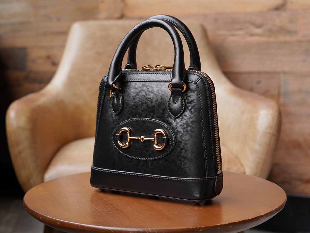 Túi Xách Nữ Mini Gucci Horsebit 1955 640716 Màu Đen