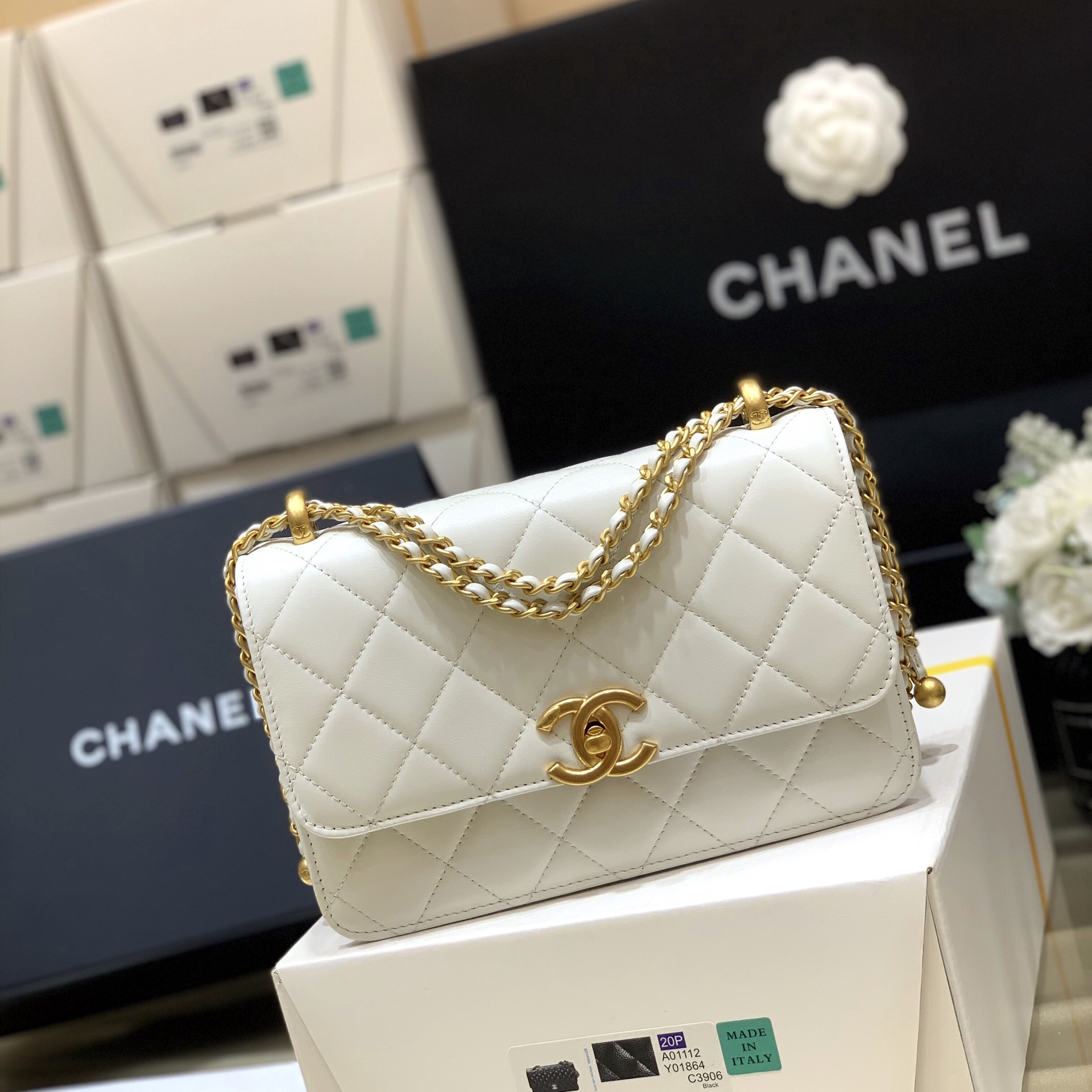 T&uacute;i X&aacute;ch Chanel AP2649 M&agrave;u Trắng