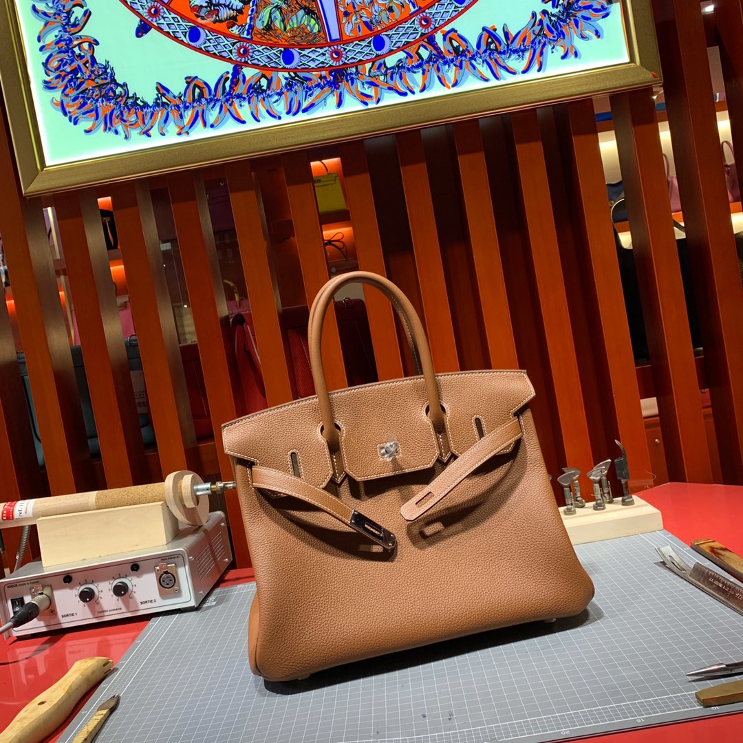 Túi xách hermes birkin  màu nâu