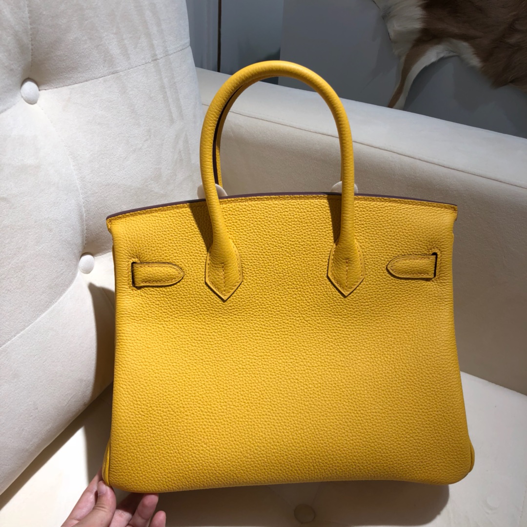 Túi xách hermes birkin màu vàng