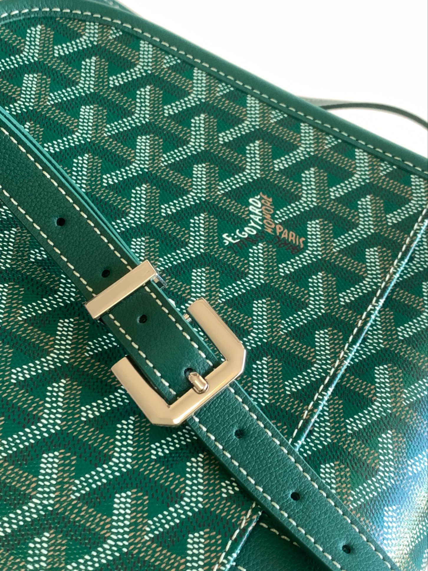 T&uacute;i X&aacute;ch Nam Goyard Belvedere 8023 M&agrave;u Xanh L&aacute; 