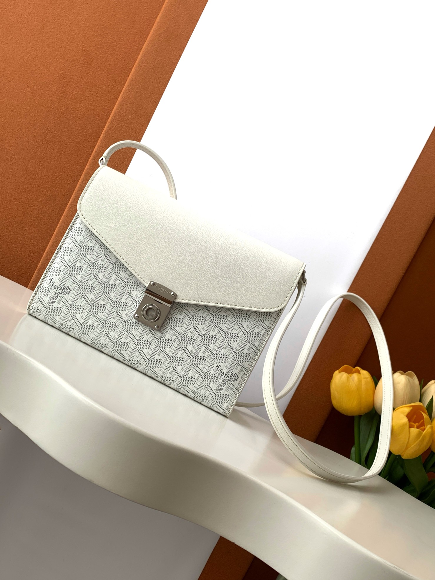 Goyard  Chypre Pouch-Wallet  8218 (white)