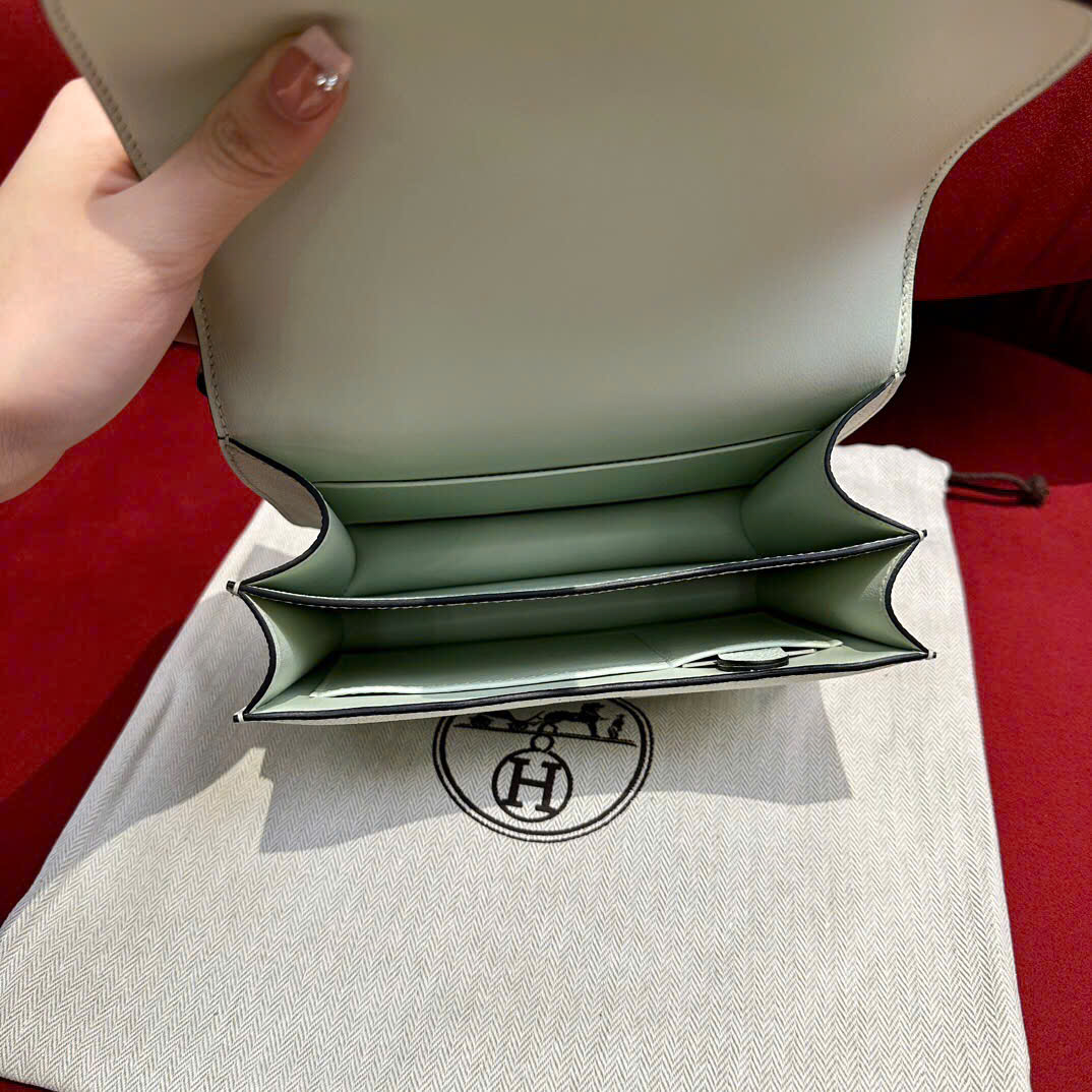 Túi xách Hermes Constance màu xanh